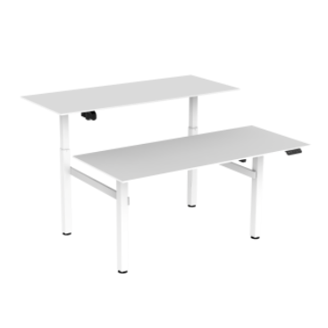 EZHome Adjustable Office Table Duo Desk Top 120x60 cm.