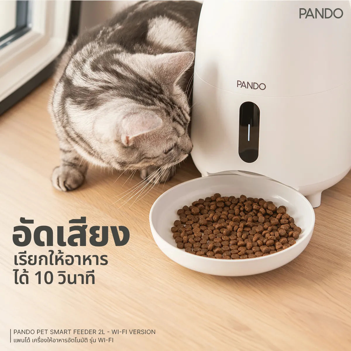 PANDO Pet Smart Feeder 2L - Wi-Fi Version