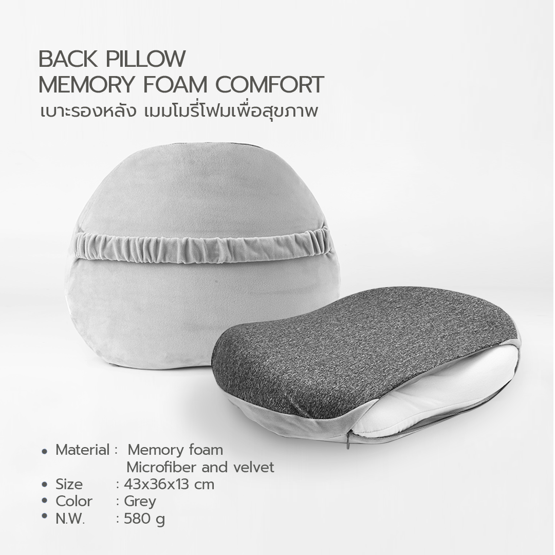 PANDO ack Pillow Memory Foam Comfort