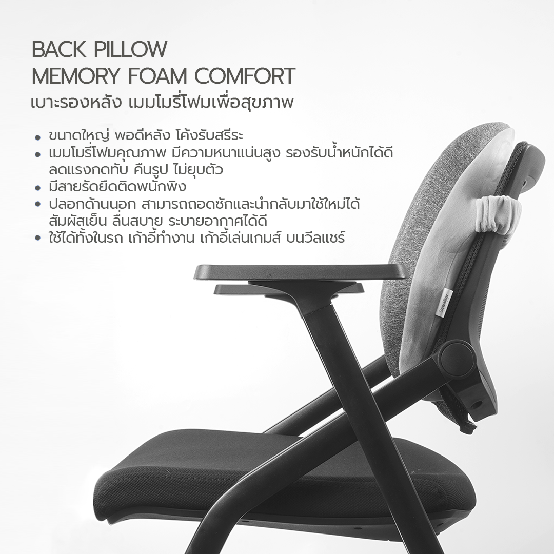 PANDO ack Pillow Memory Foam Comfort