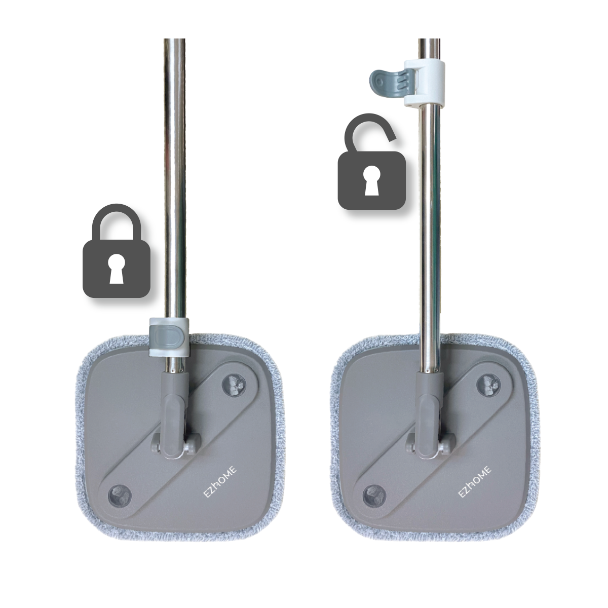 EZHome Mop Spin Square Magic EC02 - Grey
