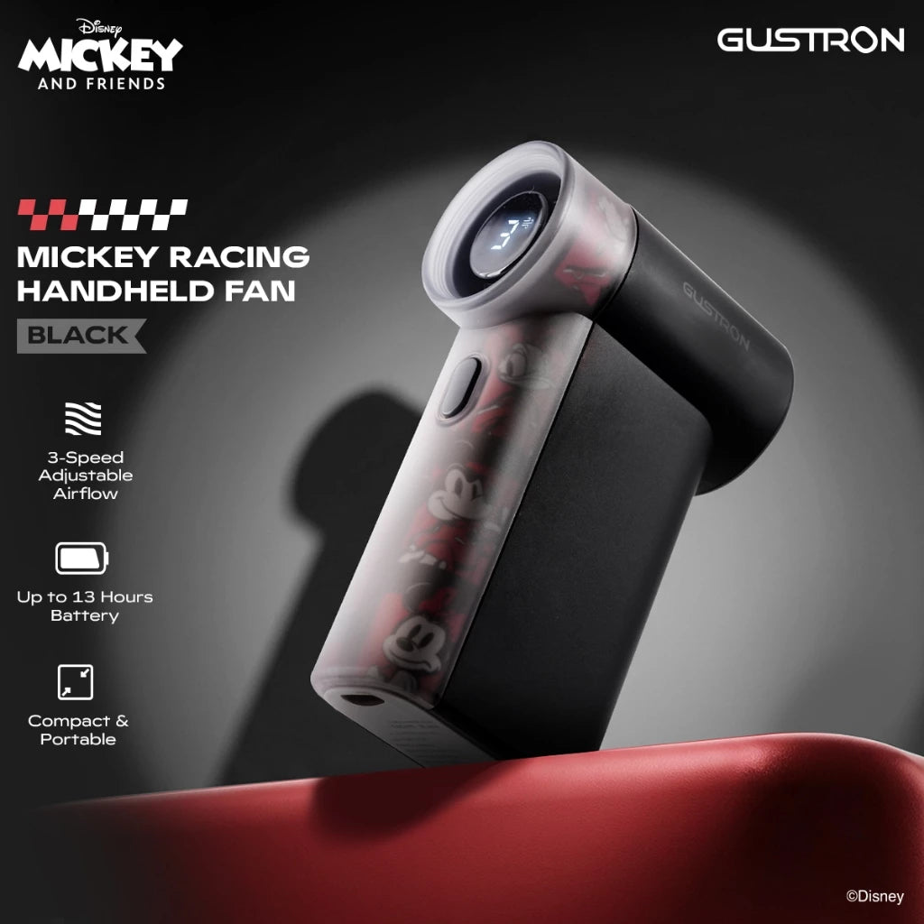 BTS Price_Gustron Portable Handheld Fan Mickey Racing - Black