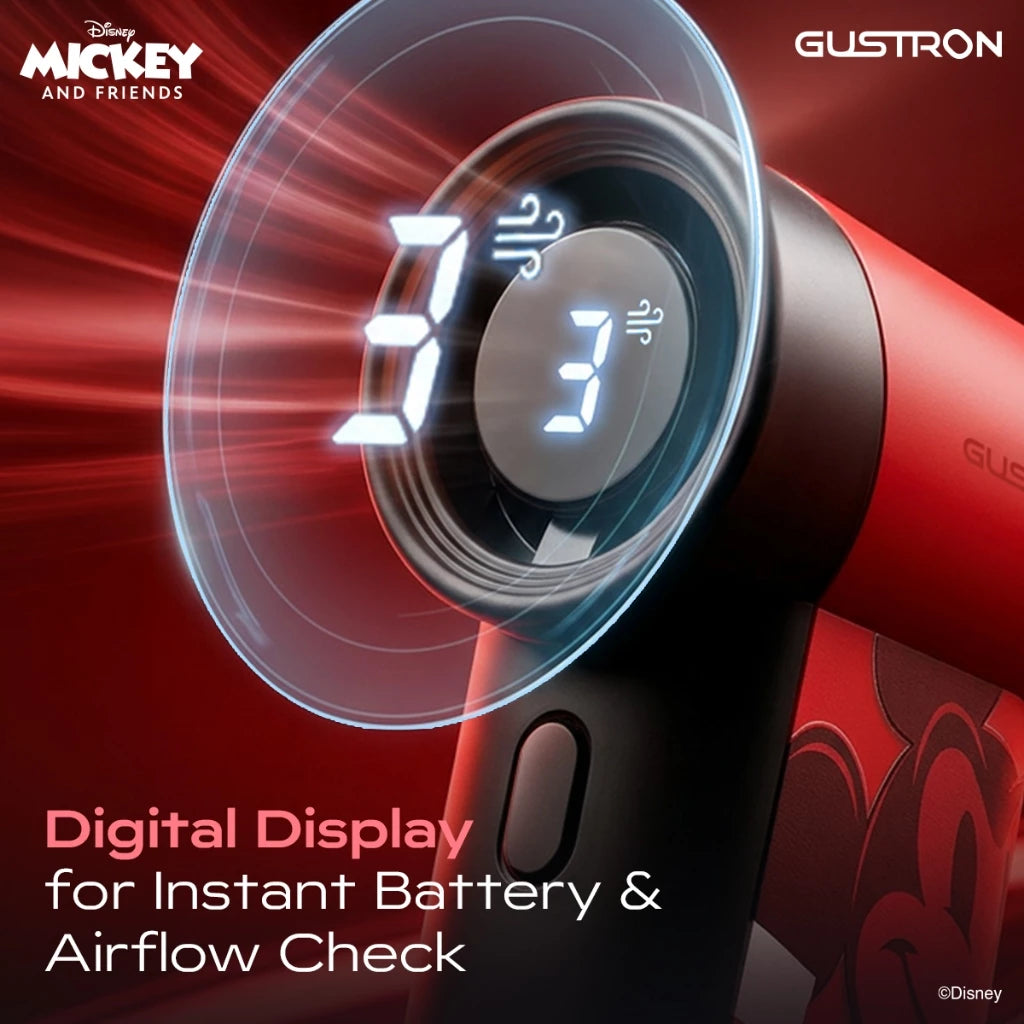 BTS Price_Gustron Portable Handheld Fan Mickey Racing - Red