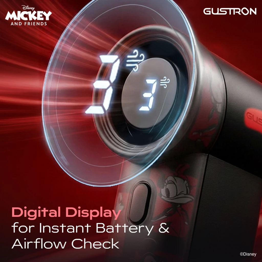 BTS Price_Gustron Portable Handheld Fan Mickey Racing - Black