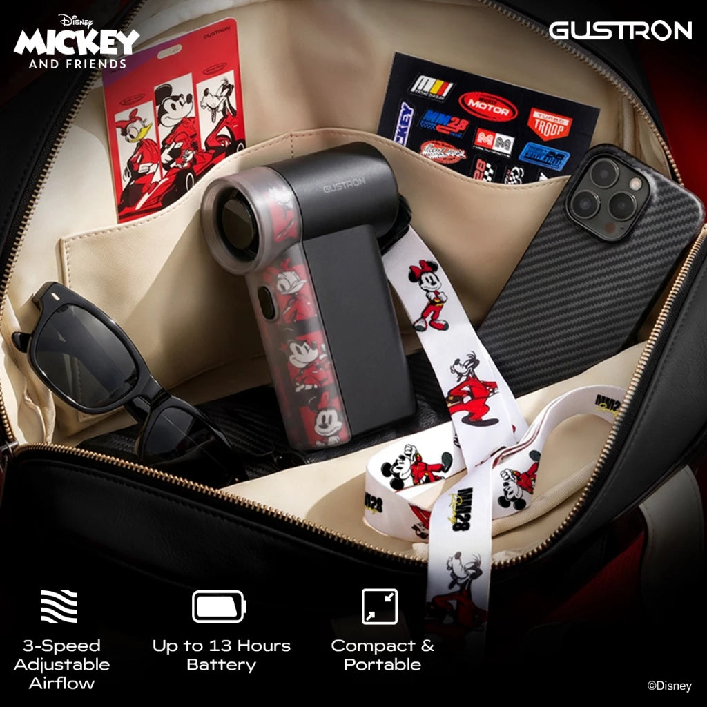 BTS Price_Gustron Portable Handheld Fan Mickey Racing - Black
