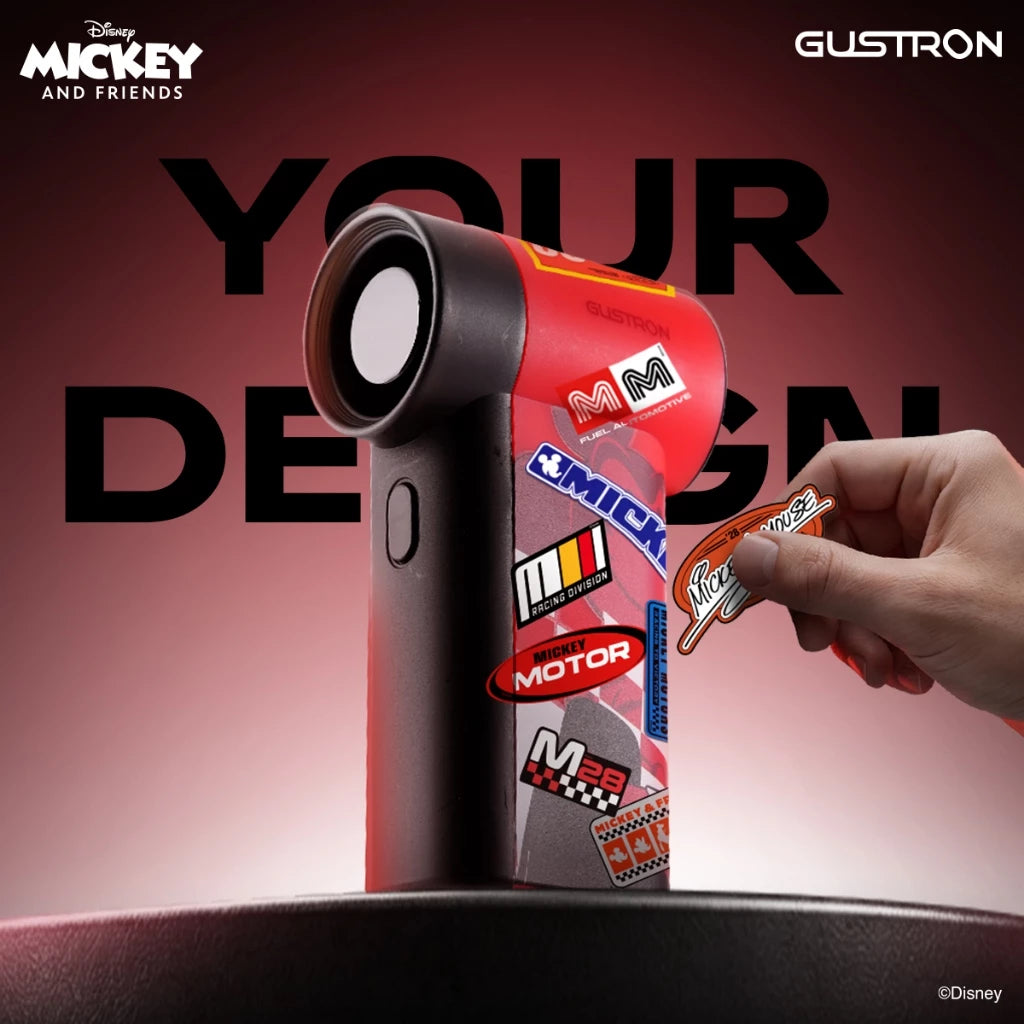 BTS Price_Gustron Portable Handheld Fan Mickey Racing - Red