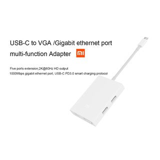 Mi USB-C to VGA Gigabit Ethernet Multi Adapter