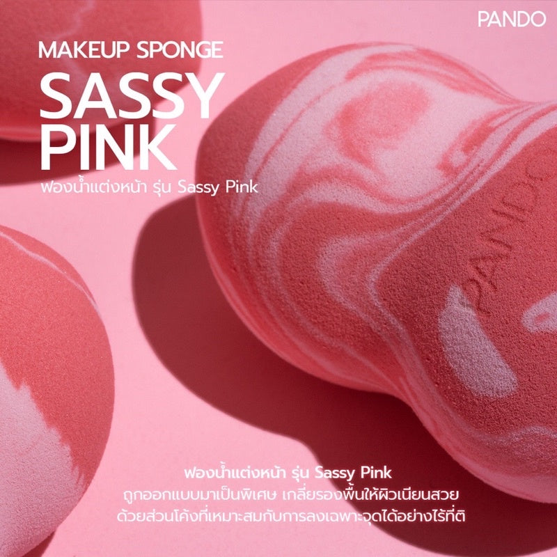 PANDO Makeup Sponge - Sassy Pink