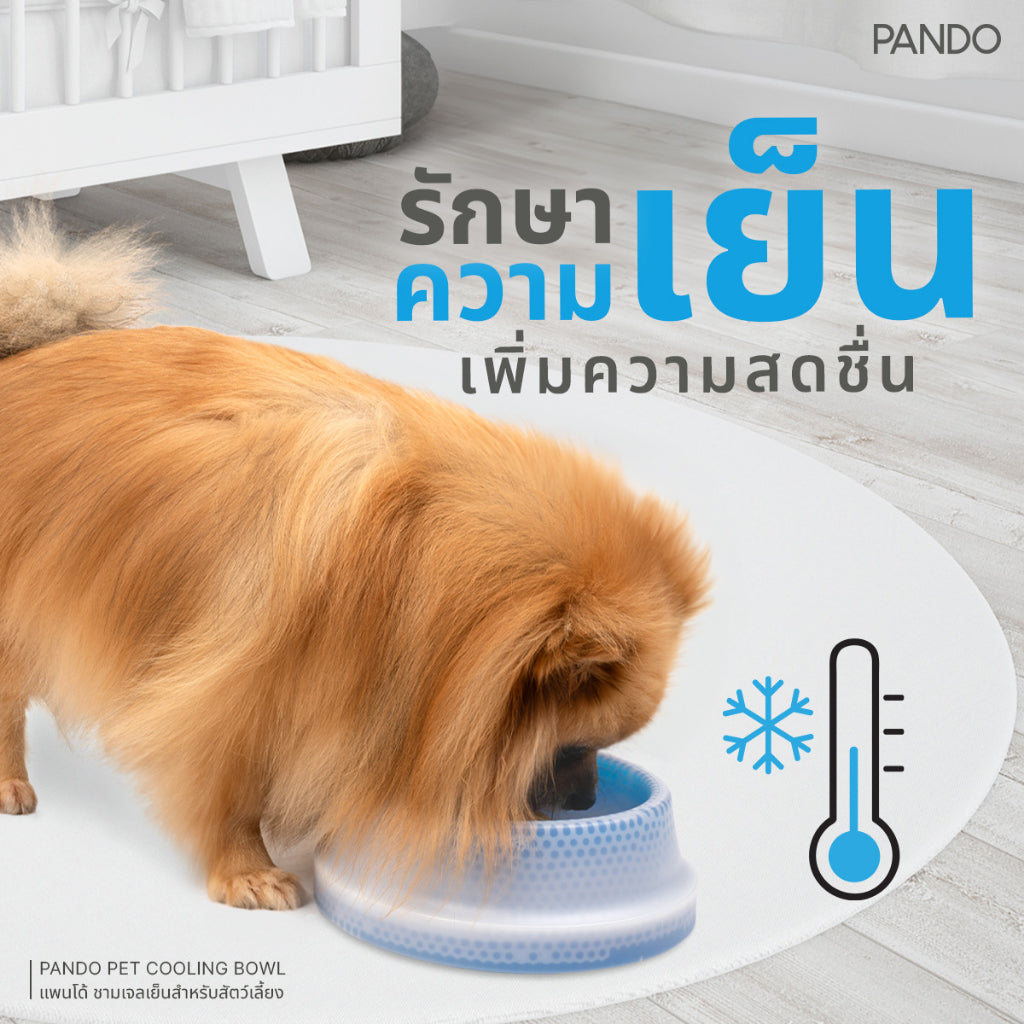 Pando Pet Cooling Bowl - Ice Blue