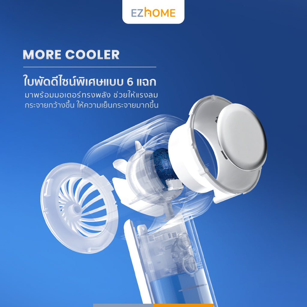 EZhome Handheld Fan with Cooling Pad