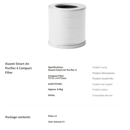 Xiaomi Smart Air Purifier 4 Compact Filter